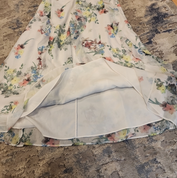 Ted Baker Lurissa Floral-Printed Ruffle Mini Skirt Ivory Size 4 (Ted Size 1) - Picture 7 of 16